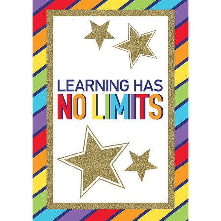 Carson Dellosa Education Sparkle + Shine Learning Has No Limits Poster 106001